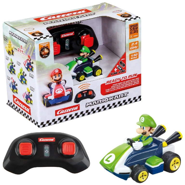 Carrera Nintendo Luigi Mini 1:50 Afstandsbestuurbare Auto