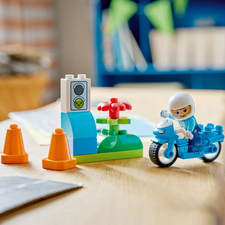 LEGO Duplo Town Blauwe Politiemotor - 1 stuk