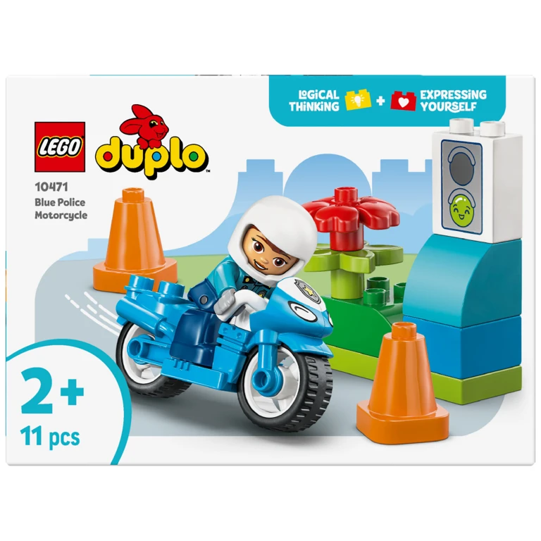 LEGO Duplo Town Blauwe Politiemotor - 1 stuk