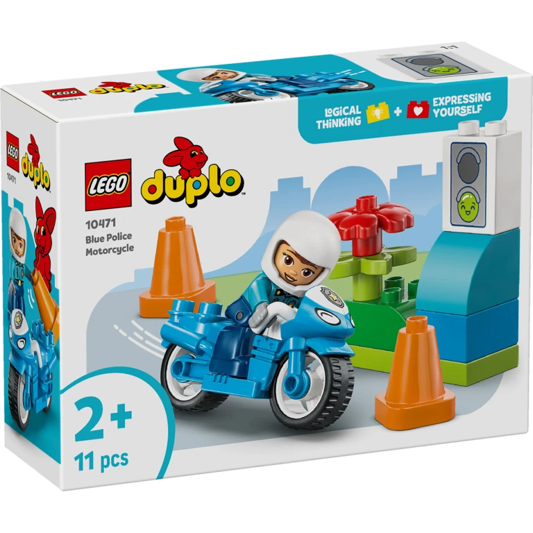 LEGO Duplo Town Blauwe Politiemotor - 1 stuk