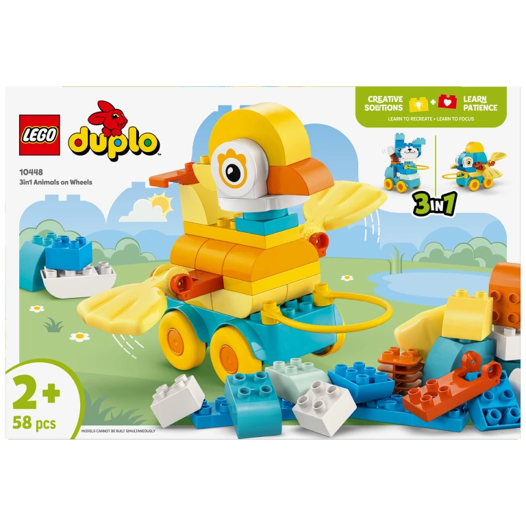 LEGO Duplo Town 3-in-1 Dieren Op Wielen Bouwset - 1 stuk