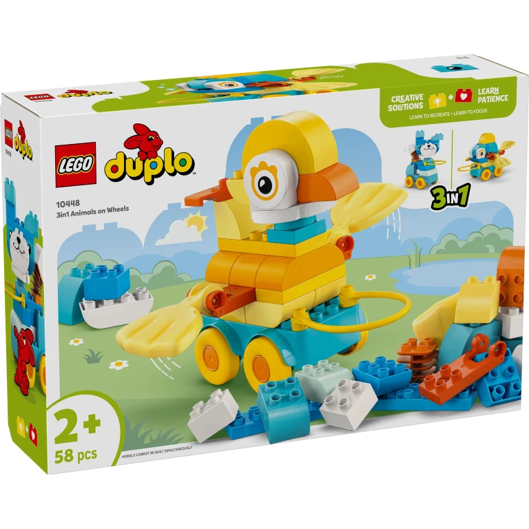 LEGO Duplo Town 3-in-1 Dieren Op Wielen Bouwset - 1 stuk