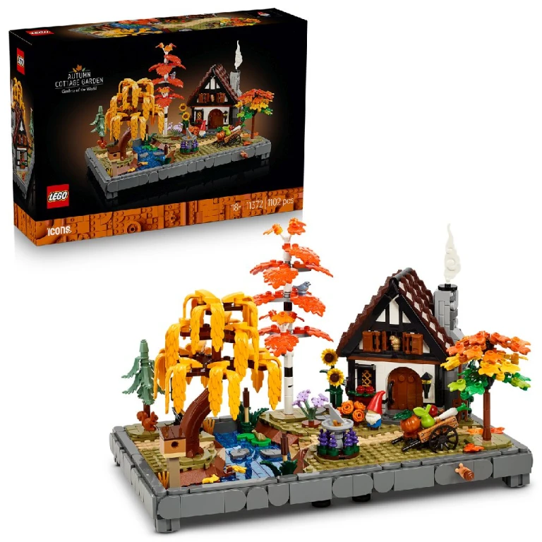 LEGO Icons Herfsttuin met Cottage bouwset