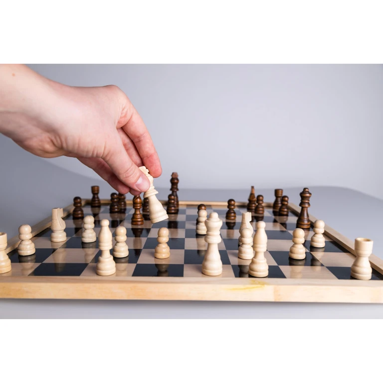Clown Games Schaakstukken Set van 32 Stuks - FSC Hout