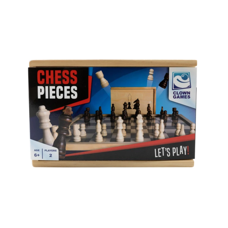 Clown Games Schaakstukken Set van 32 Stuks - FSC Hout