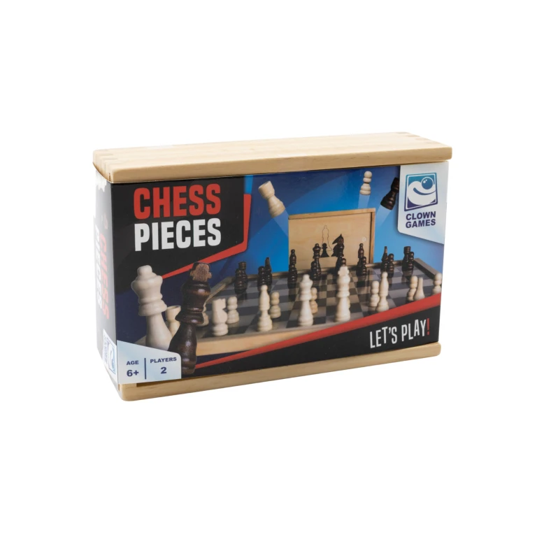Clown Games Schaakstukken Set van 32 Stuks - FSC Hout