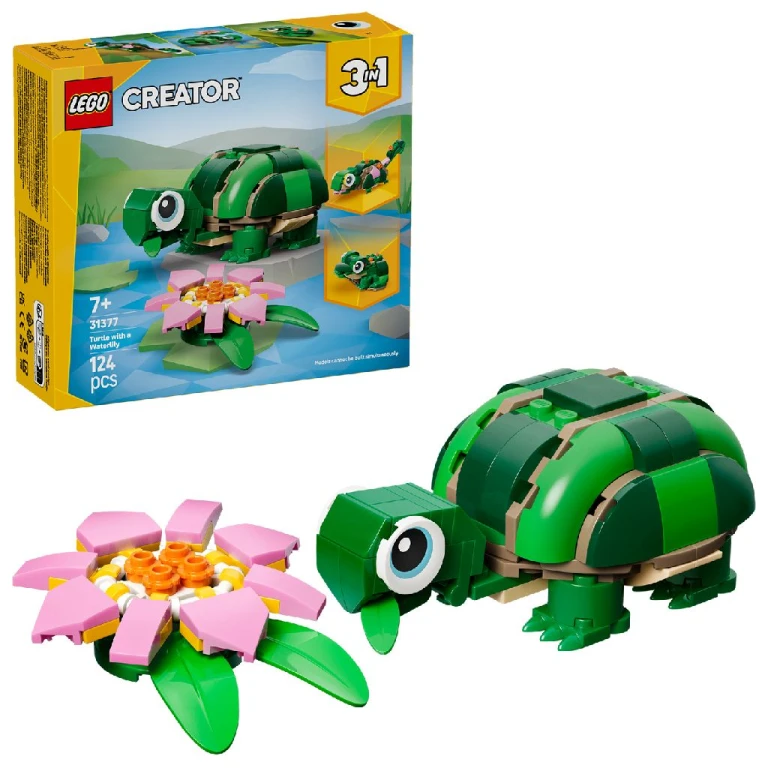 LEGO Creator 3in1 Bouwset Schildpad met Waterlelie - 1 stuk