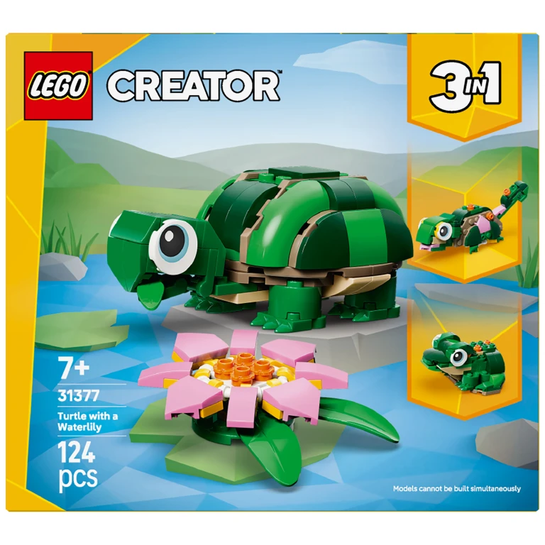 LEGO Creator 3in1 Bouwset Schildpad met Waterlelie - 1 stuk