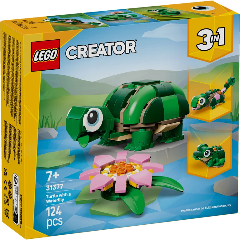 LEGO Creator 3in1 Bouwset Schildpad met Waterlelie - 1 stuk
