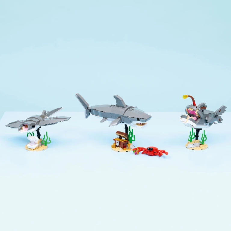 LEGO Creator 3in1 Bouwset Woeste Haai met Schatkist