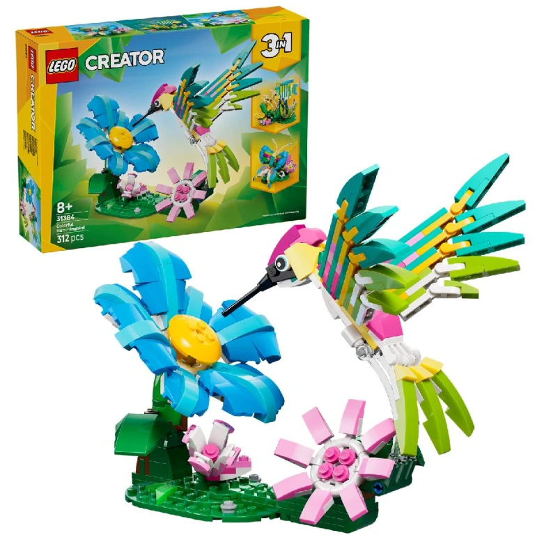Lego Creator Kleurrijke Kolibrie Bouwset - 1 stuk