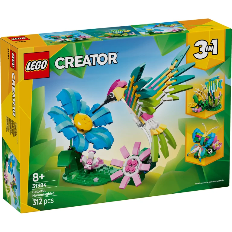 Lego Creator Kleurrijke Kolibrie Bouwset - 1 stuk