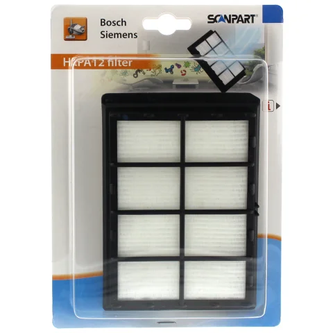 Scanpart HEPAfilter H12 (niet uitwasbaar) alternatief Bosch/Siemens HEPA filter BBZ8SF1/FA0500