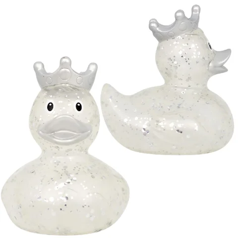 Lilalu Glitter With Crown Silver Badeend