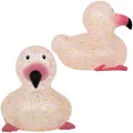 Lilalu Glitzer Flamingo Badeend
