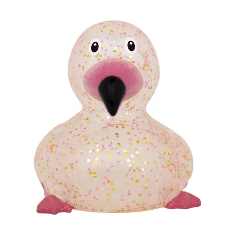 Lilalu Glitzer Flamingo Badeend