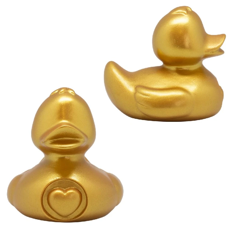 Lilalu My Heart Gold Badeend - Goud - 1 stuk