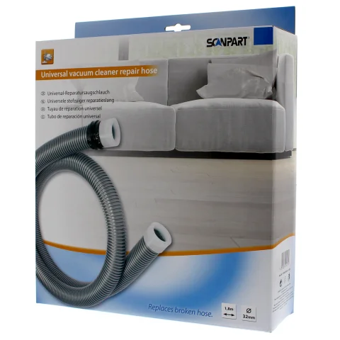 Scanpart reparatie stofzuigerslang Ø32mm 1,8m zilver