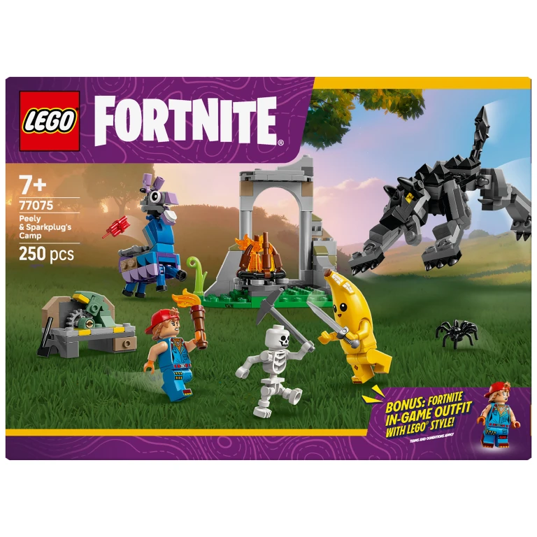 LEGO Fortnite Peely en Sparkplugs Kamp Bouwset - 1 stuk