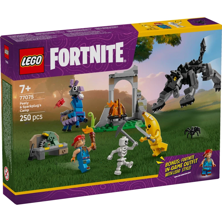 LEGO Fortnite Peely en Sparkplugs Kamp Bouwset - 1 stuk