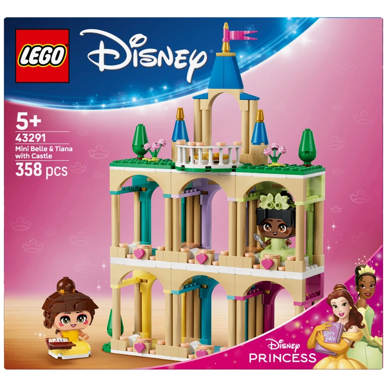 LEGO Disney Princess Mini Belle en Tiana Bouwset met Kasteel - 1 stuk
