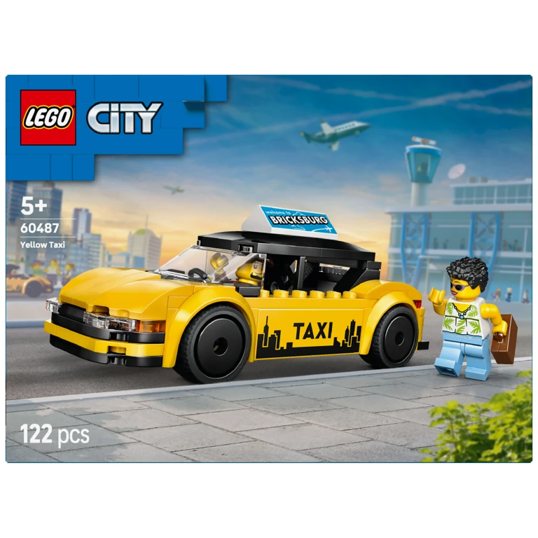 LEGO City Gele Taxi Bouwset - 1 stuk