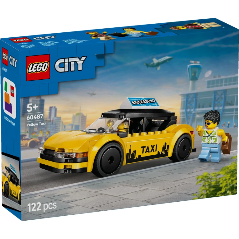 LEGO City Gele Taxi Bouwset - 1 stuk