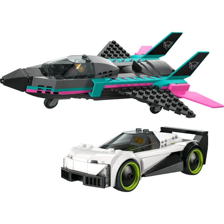 LEGO City Straalvliegtuig en Sportauto Bouwset - 1 stuk