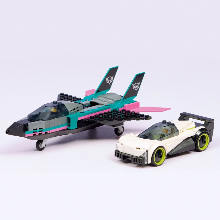 LEGO City Straalvliegtuig en Sportauto Bouwset - 1 stuk