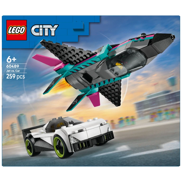 LEGO City Straalvliegtuig en Sportauto Bouwset - 1 stuk