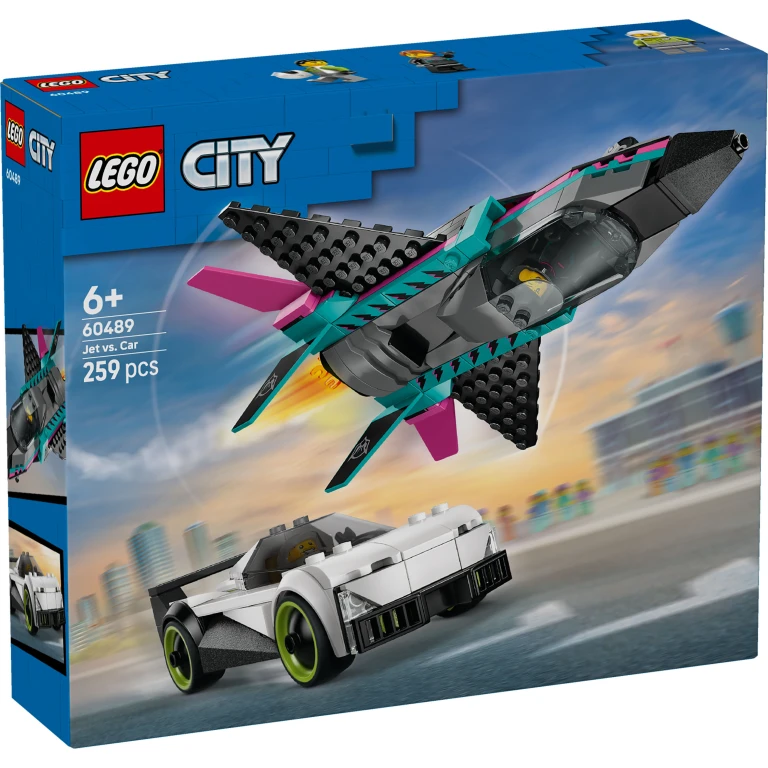 LEGO City Straalvliegtuig en Sportauto Bouwset - 1 stuk