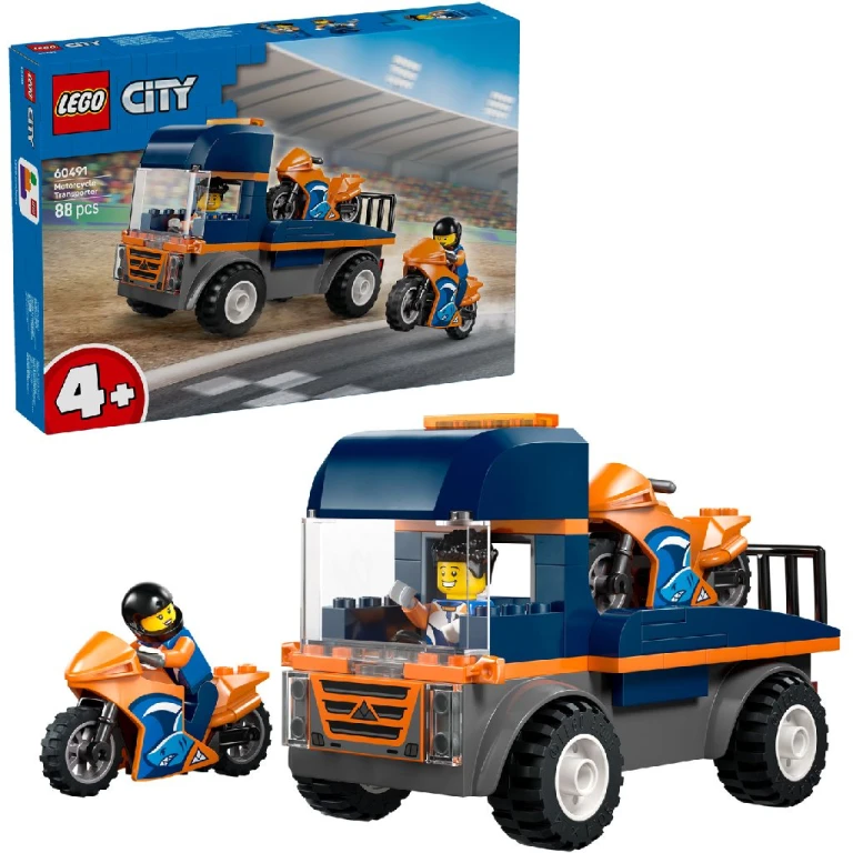 LEGO City Transportwagen voor Motoren - 1 stuk