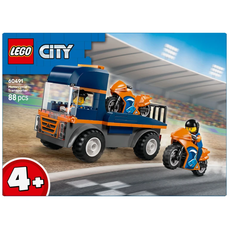 LEGO City Transportwagen voor Motoren - 1 stuk