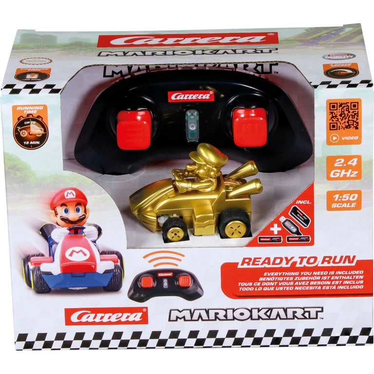 Carrera Nintendo Super Mario Gold Mini RC-auto 1:50