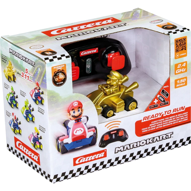 Carrera Nintendo Super Mario Gold Mini RC-auto 1:50