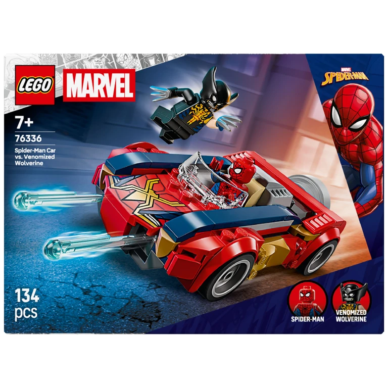 LEGO Super Heroes Marvel Spider-Man auto vs. Venomized Wolverine bouwspeelgoed