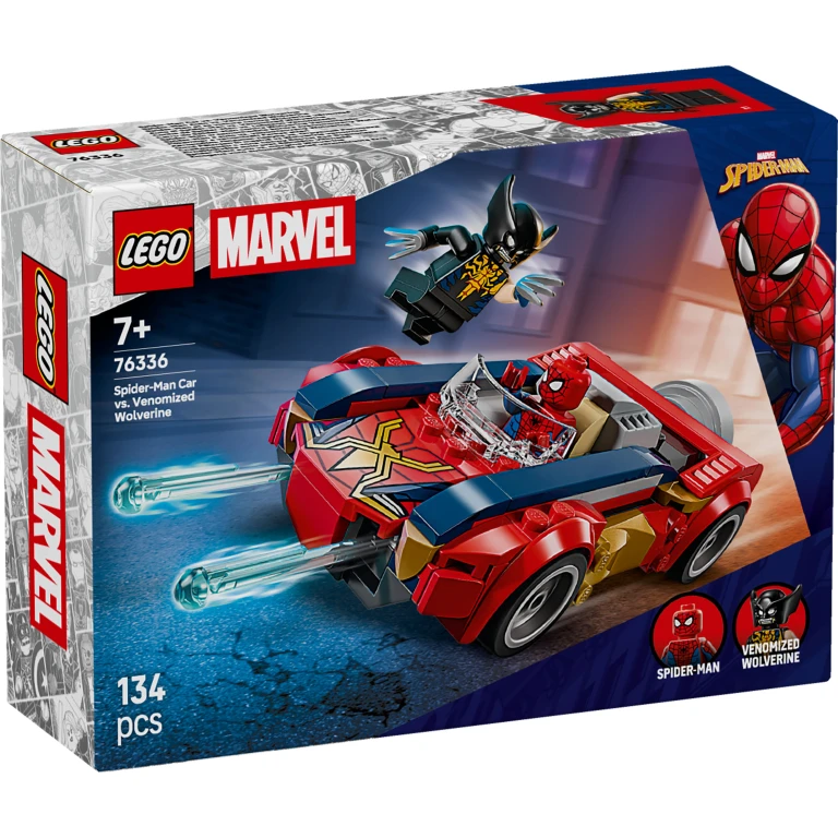 LEGO Super Heroes Marvel Spider-Man auto vs. Venomized Wolverine bouwspeelgoed