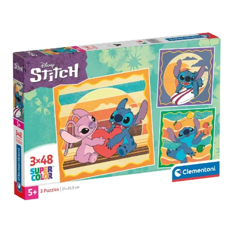 Clementoni Stitch Puzzel 3x48st