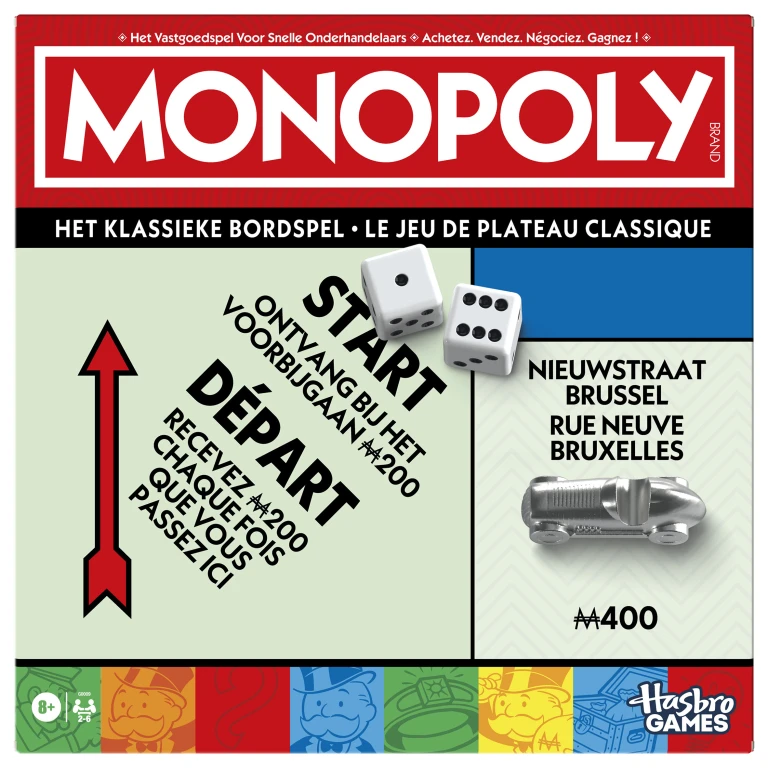 Gezelschapsspel Monopoly Klassiek Refresh - 1 stuk