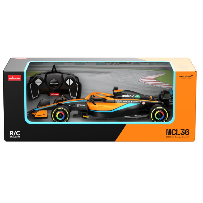 Rastar RC F1 McLaren MCL36 1:18 Afstandsbestuurbare Auto - 1 stuk