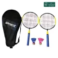 SportX Mini Badmintonset Staal met Draagtas 1 stuk