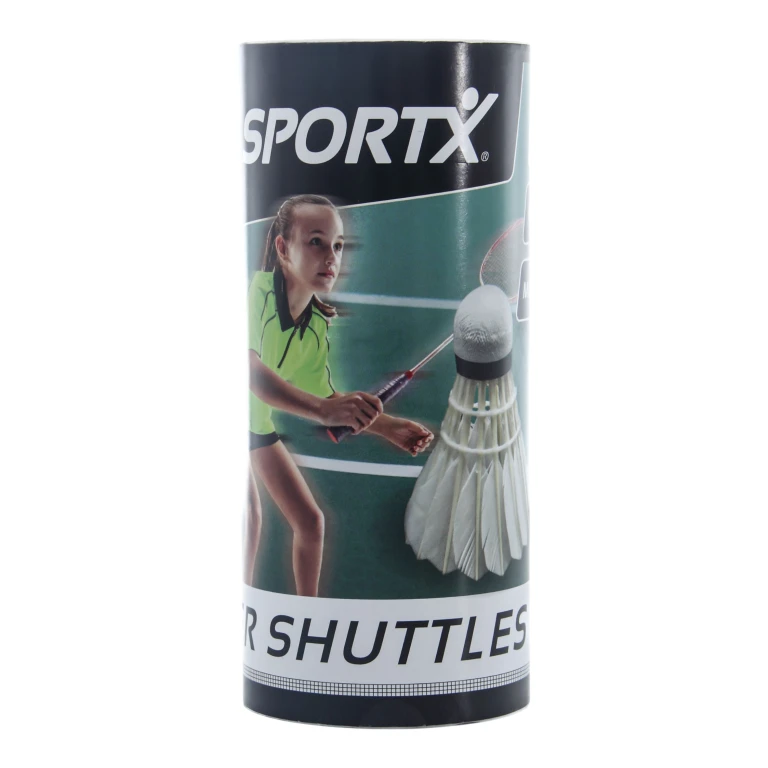 SportX Badmintonshuttles Veren Wit 3 stuks FSC