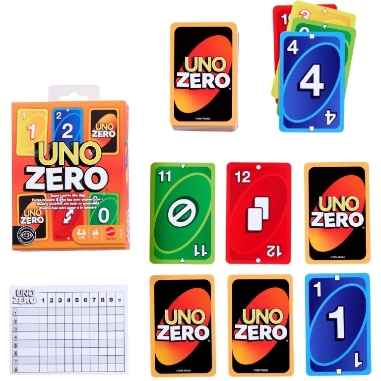 Mattel Uno Zero Kaartspel - 1 stuk