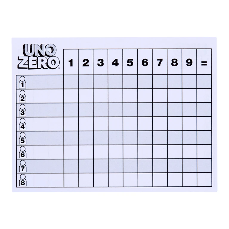 Mattel Uno Zero Kaartspel - 1 stuk