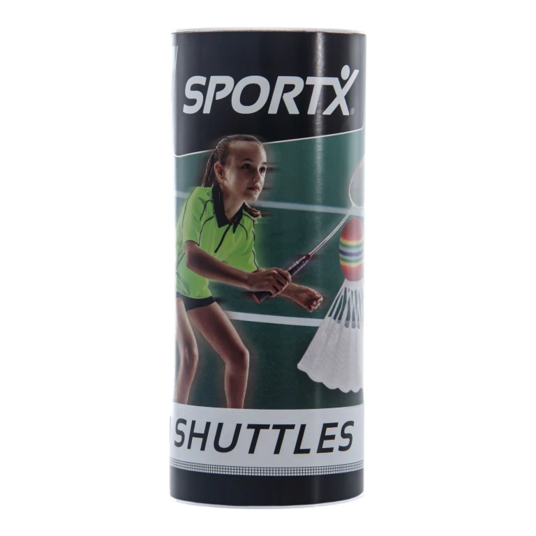SportX Badminton Shuttles EVA Regenboog set van 3 stuks