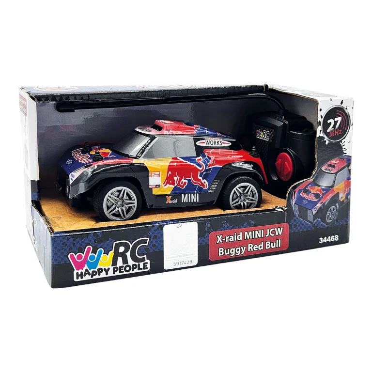 Happy People X-raid Mini JCW Buggy Red Bull RC-auto 1:28 - 1 stuk