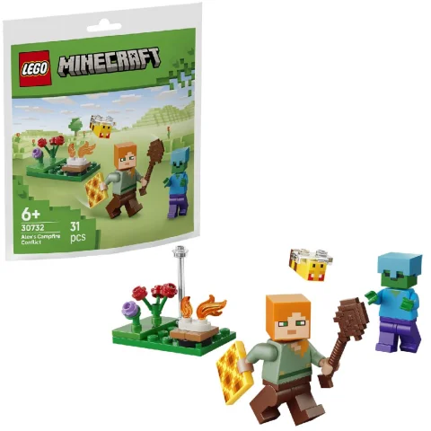 Lego 30732 Bags Minecraft Alex Bij Het Kampvuur
