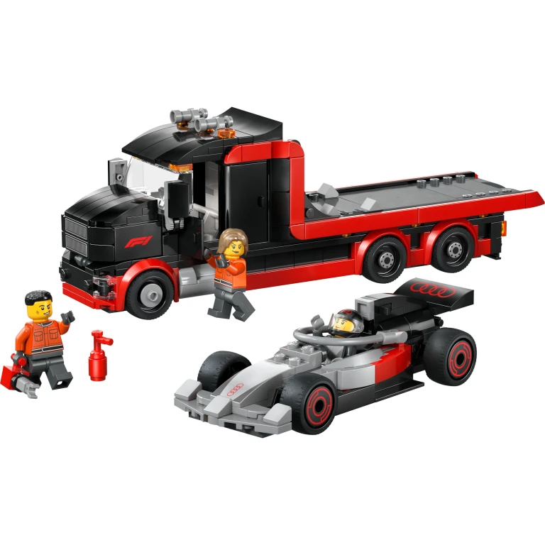 LEGO City F1 Truck met Audi F1 Racewagen - 1 stuk