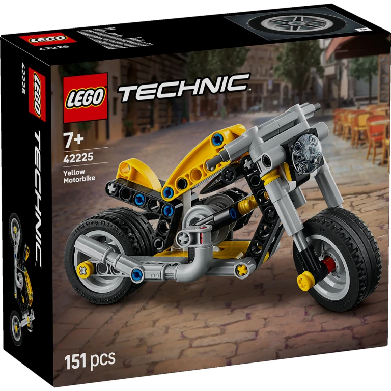 LEGO Technic Gele Motorfiets - 1 stuk