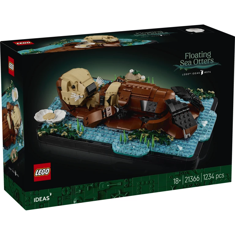 LEGO Ideas Bouwset Drijvende Zeeotters - 1 stuk